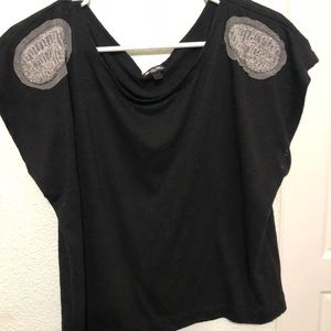 Black crop top.